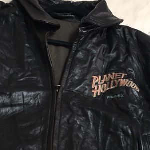 Planet Hollywood leather jacket